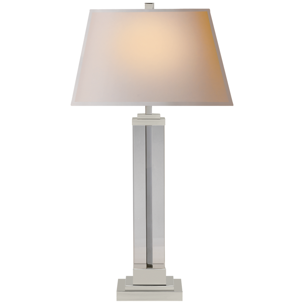 William Table Lamp-Visual Comfort-VISUAL-S 3701PN-NP-Table LampsPolished Nickel-2-France and Son