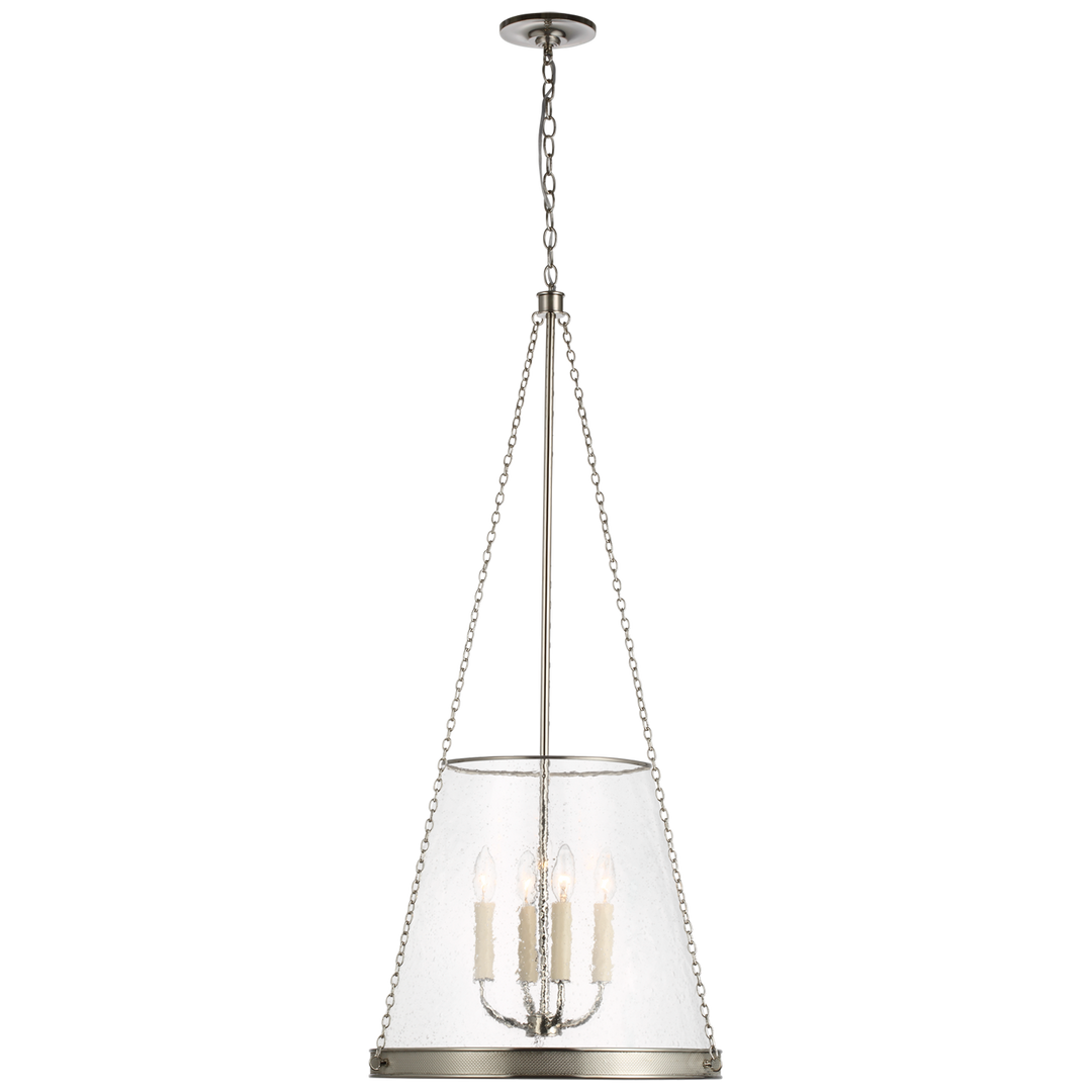 Rosalie Pendant-Visual Comfort-VISUAL-S 5182PN-CG-Pendants18"-Polished Nickel-Clear Glass-3-France and Son