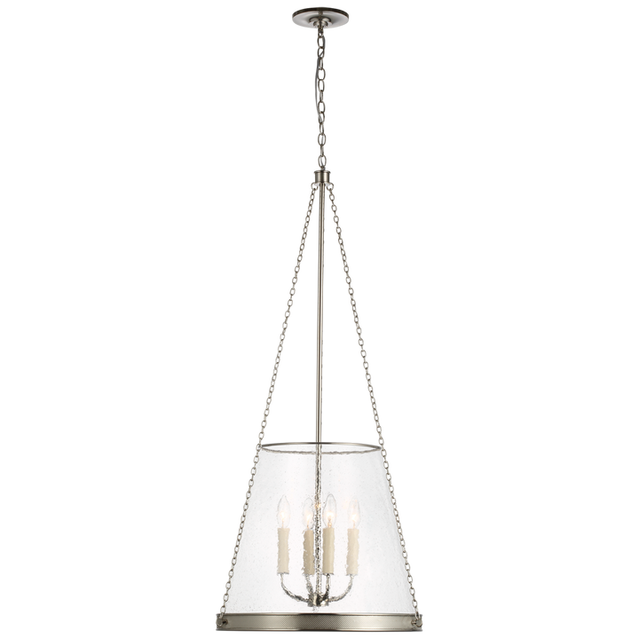 Rosalie Pendant-Visual Comfort-VISUAL-S 5182PN-CG-Pendants18"-Polished Nickel-Clear Glass-3-France and Son