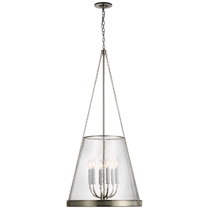 Rosalie Pendant-Visual Comfort-VISUAL-S 5183PN-CG-Pendants22"-Polished Nickel-Clear Glass-9-France and Son