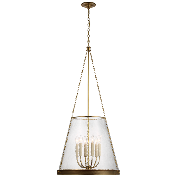 Rosalie Pendant-Visual Comfort-VISUAL-S 5183SB-CG-Pendants22"-Soft Brass-Clear Glass-11-France and Son