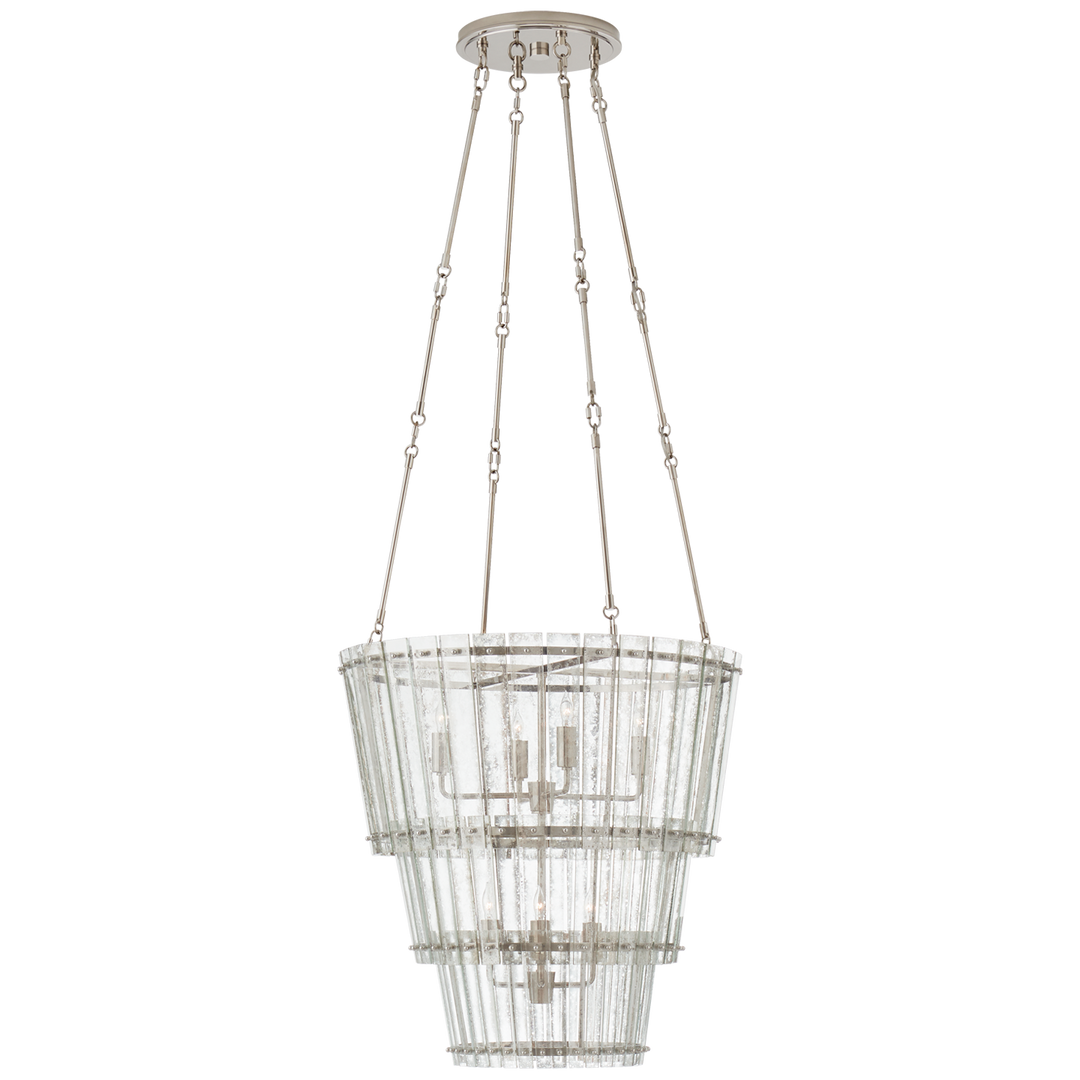 Camryn Waterfall Chandelier-Visual Comfort-VISUAL-S 5656PN-AM-ChandeliersMedium-Polished Nickel-2-France and Son