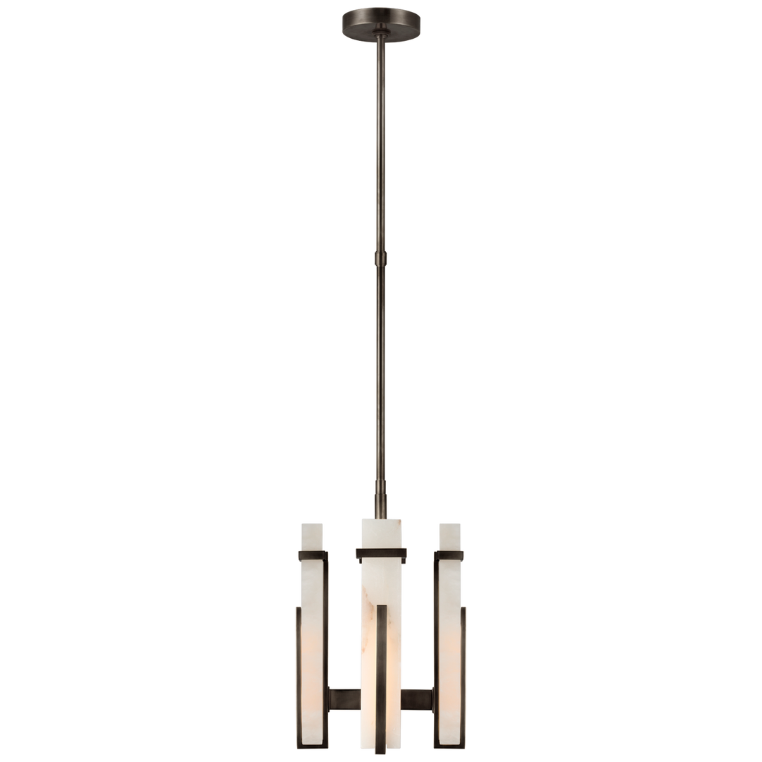 Malia Chandelier-Visual Comfort-VISUAL-S 5910BZ-ALB-ChandeliersSmall-Bronze-Alabaster-1-France and Son