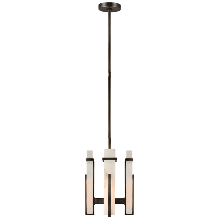 Malia Chandelier-Visual Comfort-VISUAL-S 5910BZ-ALB-ChandeliersSmall-Bronze-Alabaster-1-France and Son