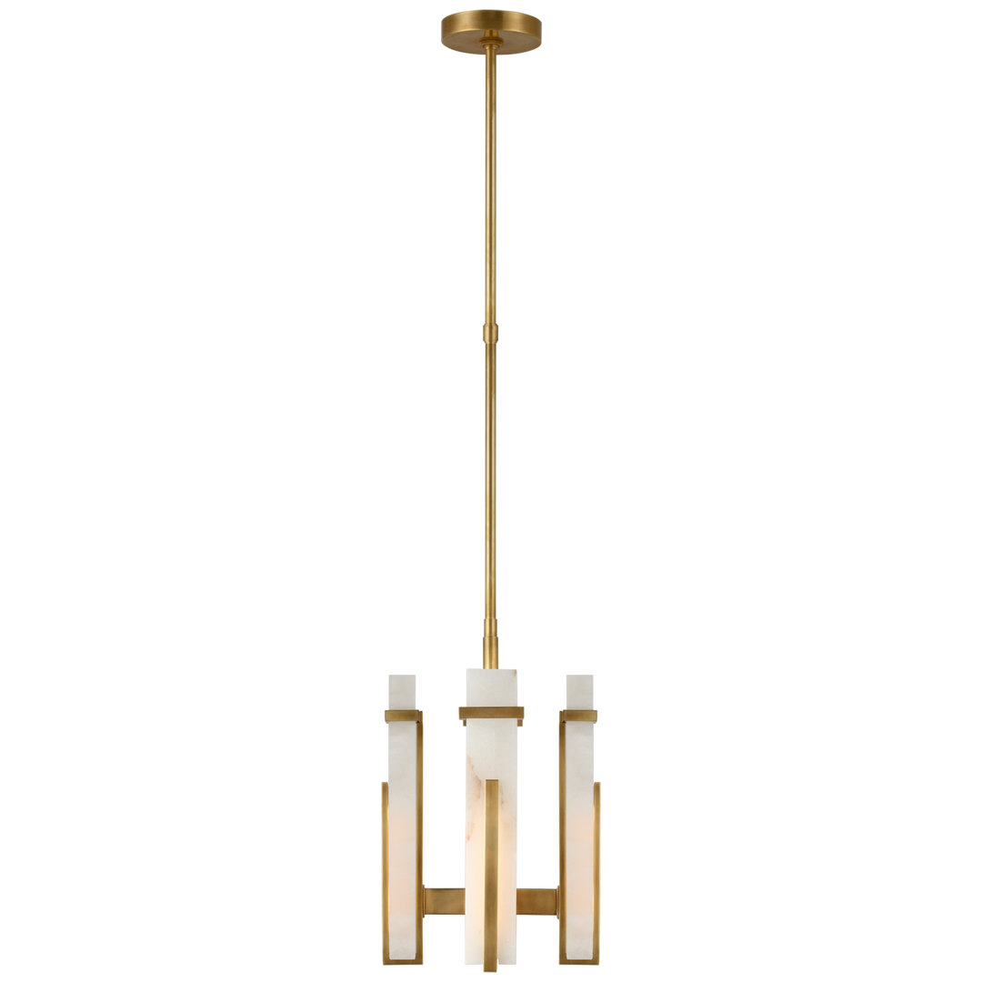 Malia Chandelier-Visual Comfort-VISUAL-S 5910HAB-ALB-ChandeliersSmall-Hand-Rubbed Antique Brass-Alabaster-3-France and Son