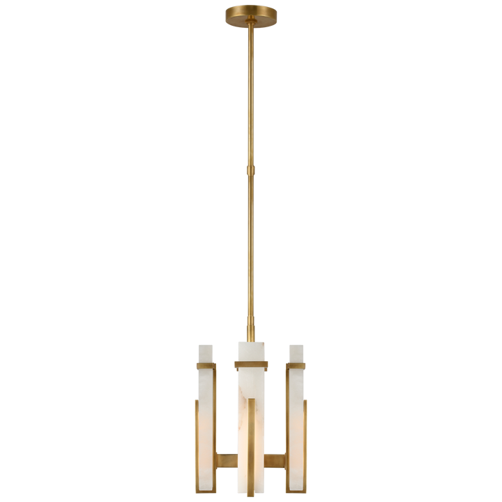 Malia Chandelier-Visual Comfort-VISUAL-S 5910HAB-ALB-ChandeliersSmall-Hand-Rubbed Antique Brass-Alabaster-3-France and Son