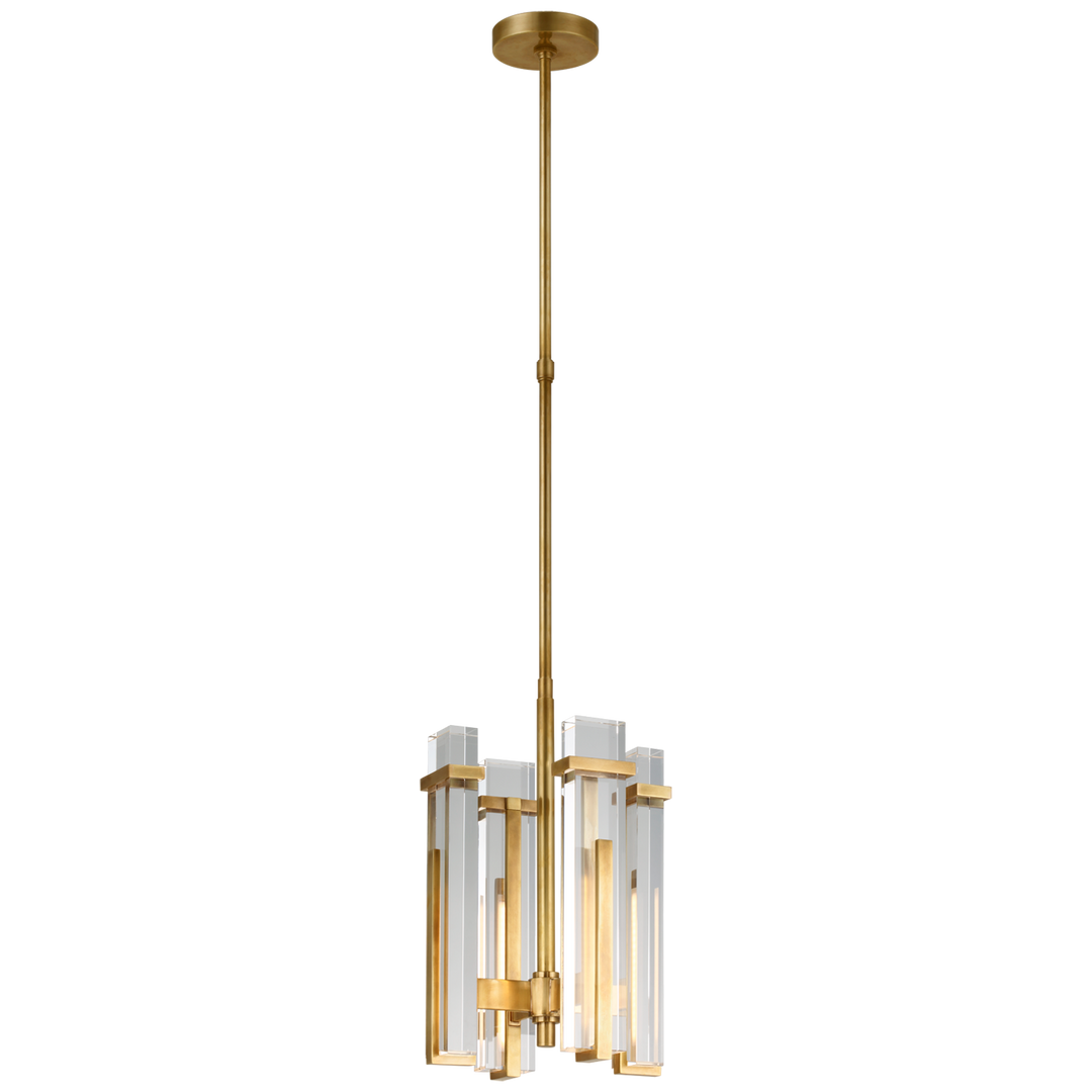 Malia Chandelier-Visual Comfort-VISUAL-S 5910HAB-CG-ChandeliersSmall-Hand-Rubbed Antique Brass-Crystal-4-France and Son