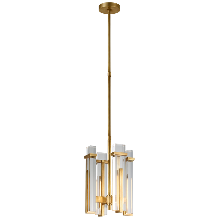 Malia Chandelier-Visual Comfort-VISUAL-S 5910HAB-CG-ChandeliersSmall-Hand-Rubbed Antique Brass-Crystal-4-France and Son