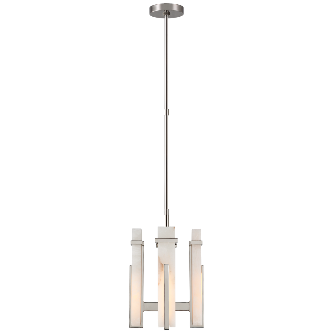 Malia Chandelier-Visual Comfort-VISUAL-S 5910PN-ALB-ChandeliersSmall-Polished Nickel-Alabaster-5-France and Son