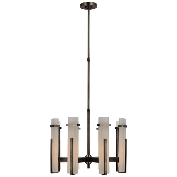 Malia Chandelier-Visual Comfort-VISUAL-S 5911BZ-ALB-ChandeliersMedium-Bronze-Alabaster-7-France and Son