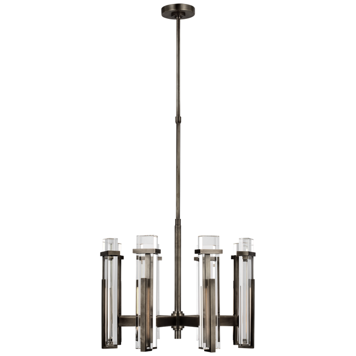 Malia Chandelier-Visual Comfort-VISUAL-S 5911BZ-CG-ChandeliersMedium-Bronze-Crystal-8-France and Son