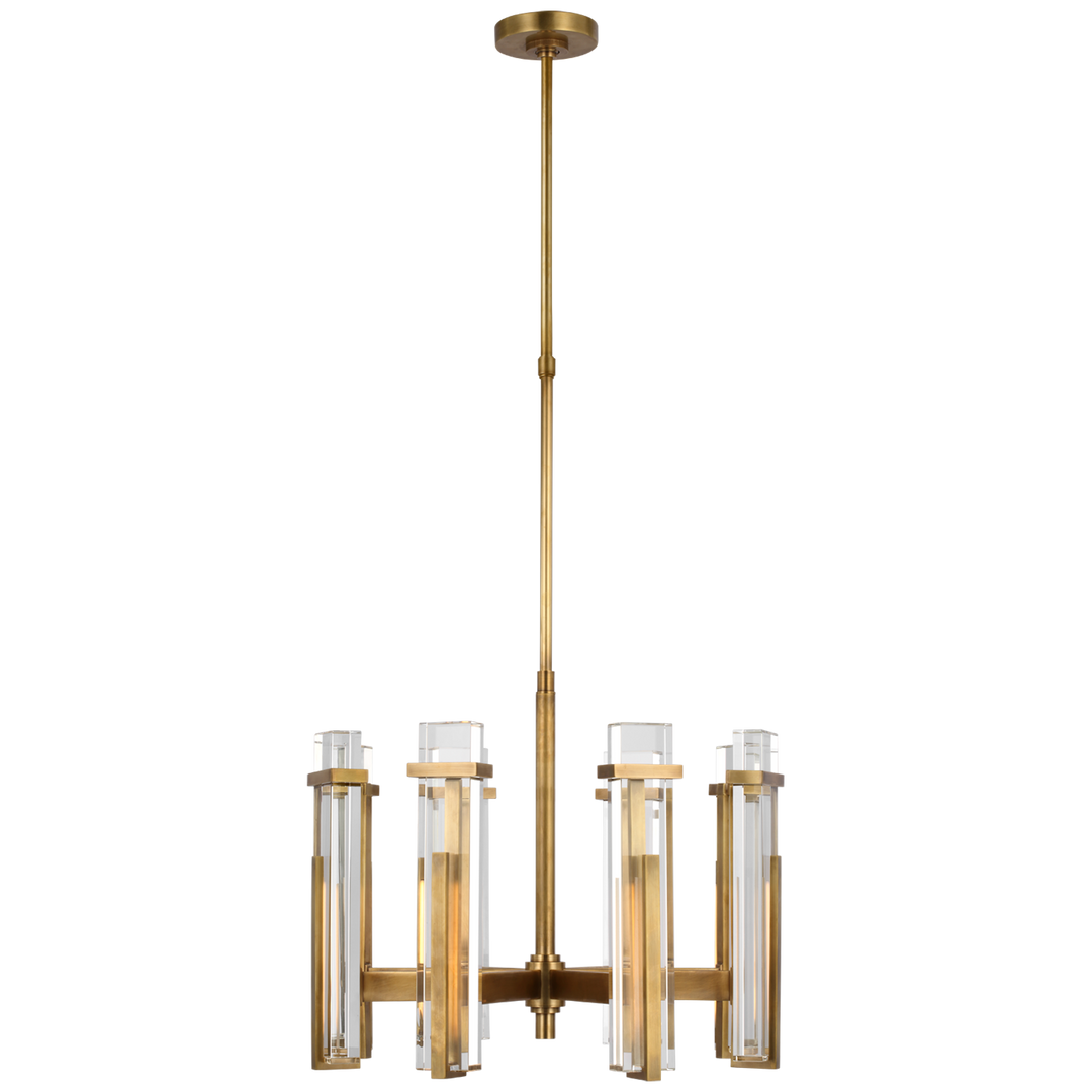 Malia Chandelier-Visual Comfort-VISUAL-S 5911HAB-CG-ChandeliersMedium-Hand-Rubbed Antique Brass-Crystal-10-France and Son