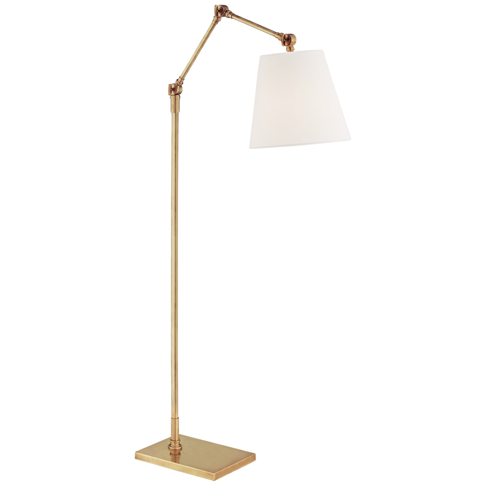 Giraffe Articulating Floor Lamp-Visual Comfort-VISUAL-SK 1115HAB-L-Floor LampsHand-Rubbed Antique Brass-2-France and Son