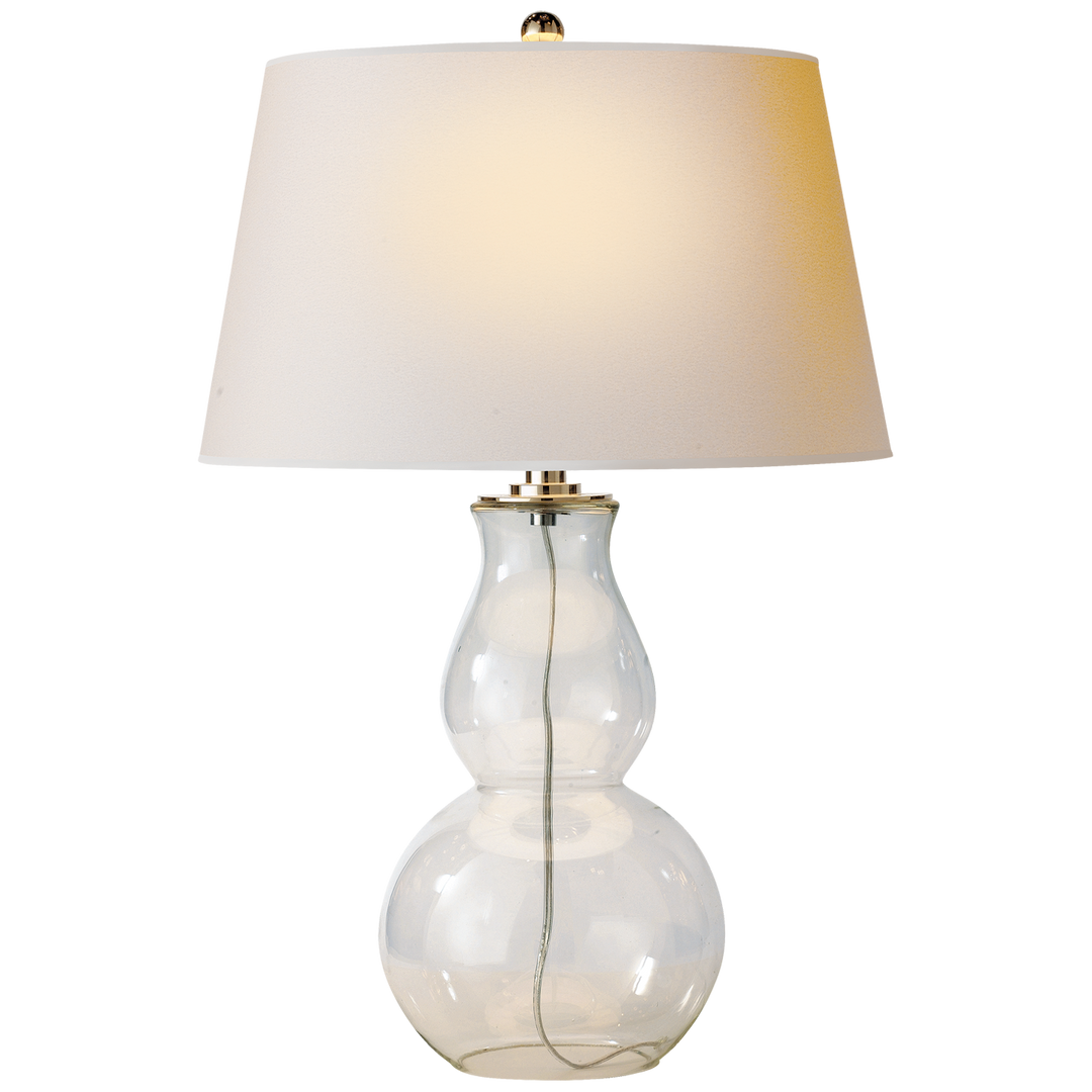 Olympia Bottom Gourd Table Lamp-Visual Comfort-VISUAL-SL 3811CG-NP-Table LampsClear Glass-1-France and Son