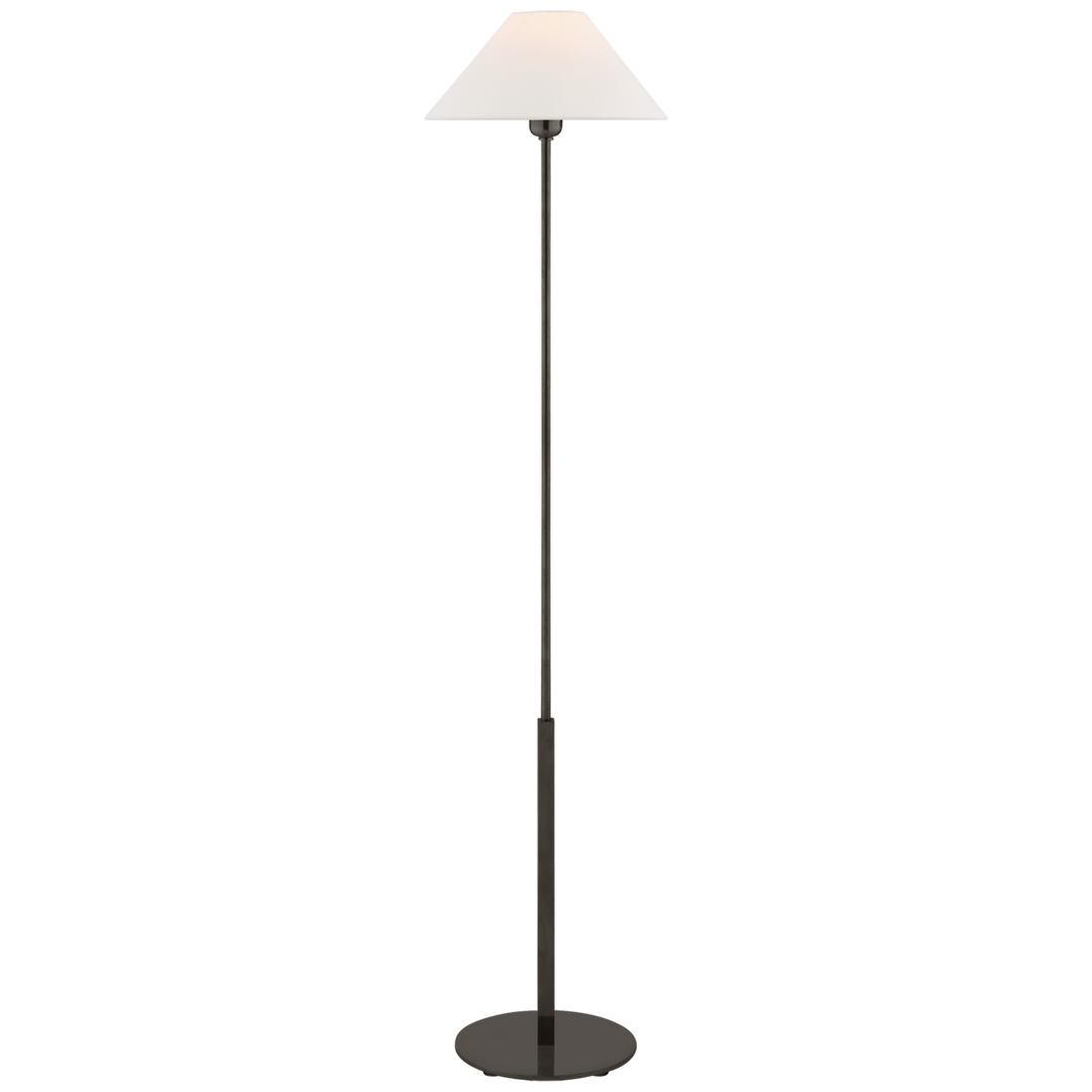 Hadwin Floor Lamp-Visual Comfort-VISUAL-SP 1022BZ-L-Floor LampsLinen Shade-Bronze-3-France and Son