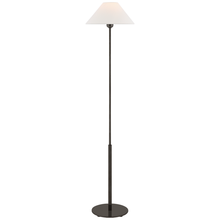 Hadwin Floor Lamp-Visual Comfort-VISUAL-SP 1022BZ-L-Floor LampsLinen Shade-Bronze-3-France and Son