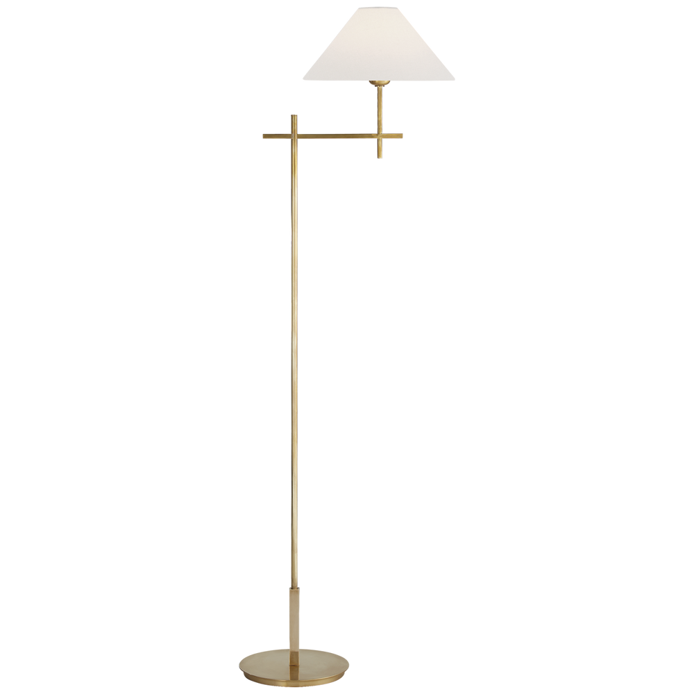 Hydra Bridge Arm Floor Lamp-Visual Comfort-VISUAL-SP 1023HAB-L-Floor LampsHand-Rubbed Antique Brass-2-France and Son