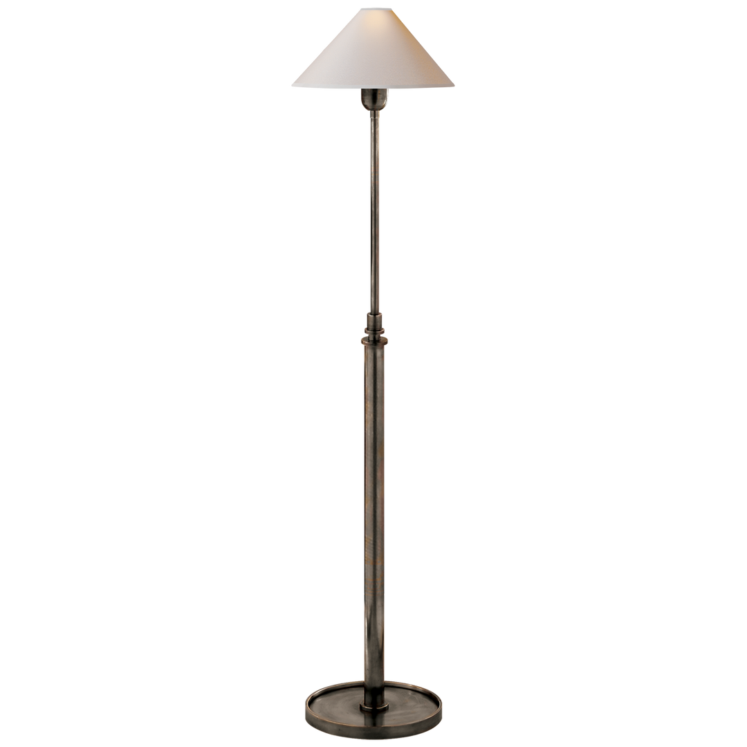 Hamin Floor Lamp-Visual Comfort-VISUAL-SP 1504BZ-NP-Floor LampsNatural Paper Shade-Bronze-6-France and Son