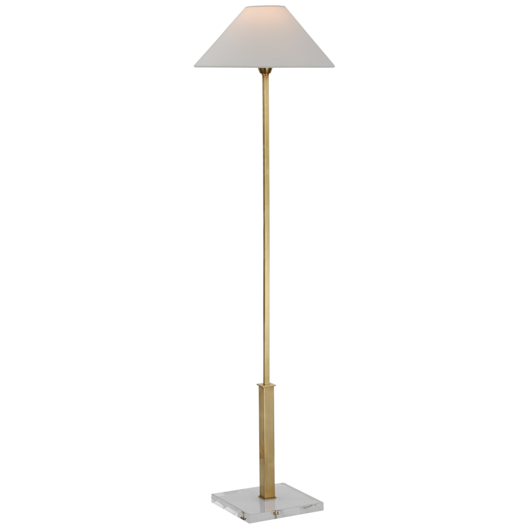 Ashley Floor Lamp-Visual Comfort-VISUAL-SP 1510HAB/CG-L-Floor LampsHand-Rubbed Antique Brass and Crystal-2-France and Son