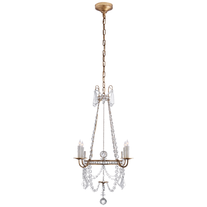 Saphira Chandelier-Visual Comfort-VISUAL-SP 5030GI-CG-ChandeliersSmall-Gilded Iron-3-France and Son