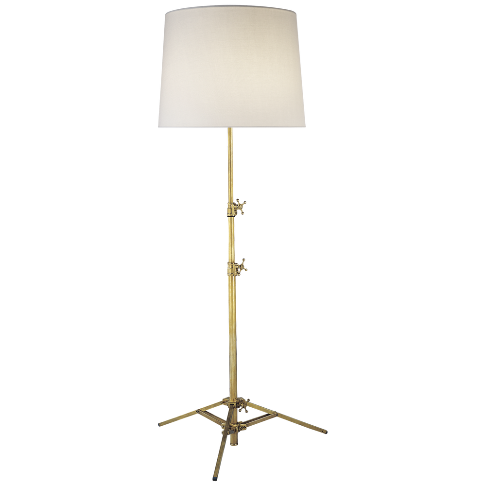 Sandy Floor Lamp-Visual Comfort-VISUAL-TOB 1010HAB-L-Floor LampsHand-Rubbed Antique Brass-2-France and Son