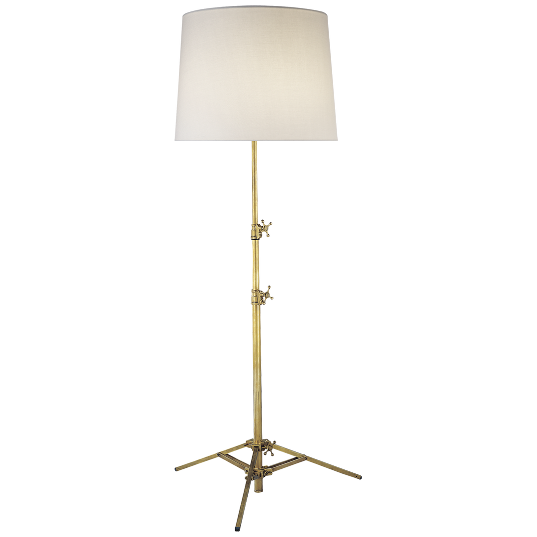 Sandy Floor Lamp-Visual Comfort-VISUAL-TOB 1010HAB-L-Floor LampsHand-Rubbed Antique Brass-2-France and Son