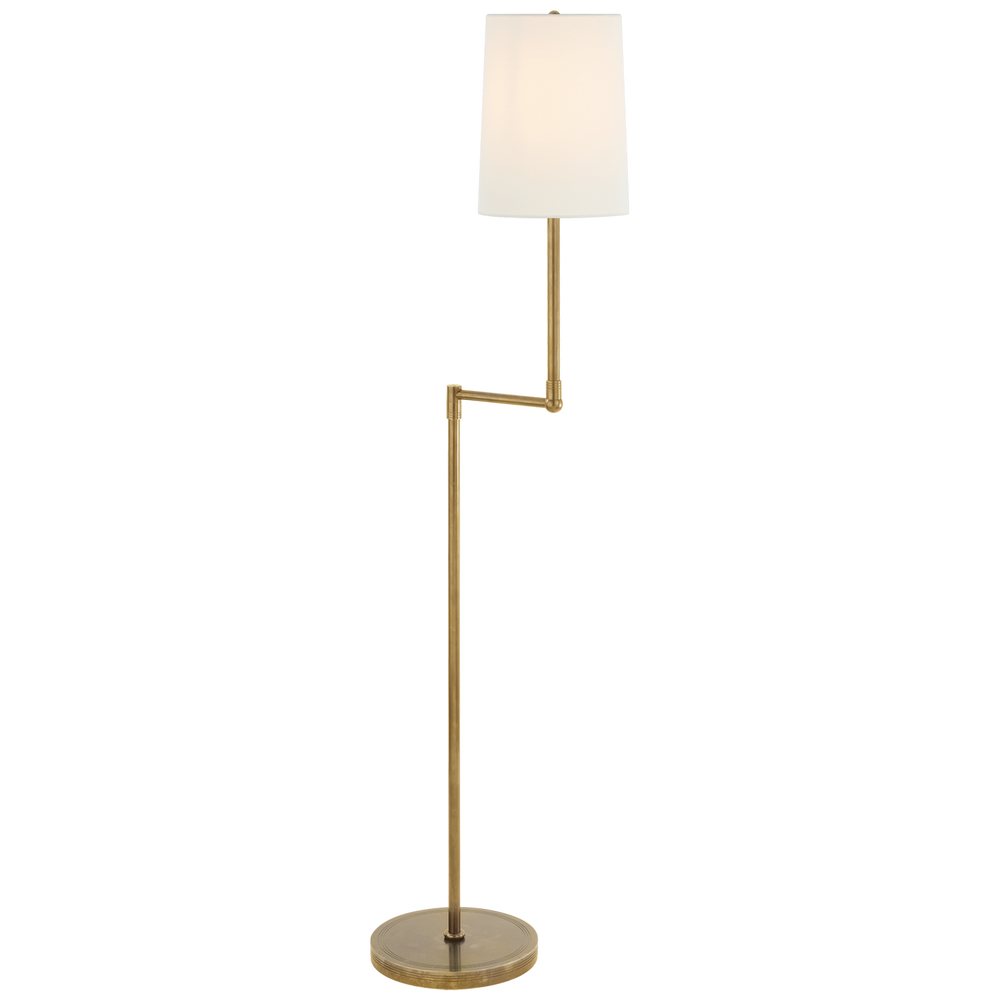 Ziziby Pivoting Floor Lamp-Visual Comfort-VISUAL-TOB 1012HAB-L-Floor LampsHand-Rubbed Antique Brass-2-France and Son