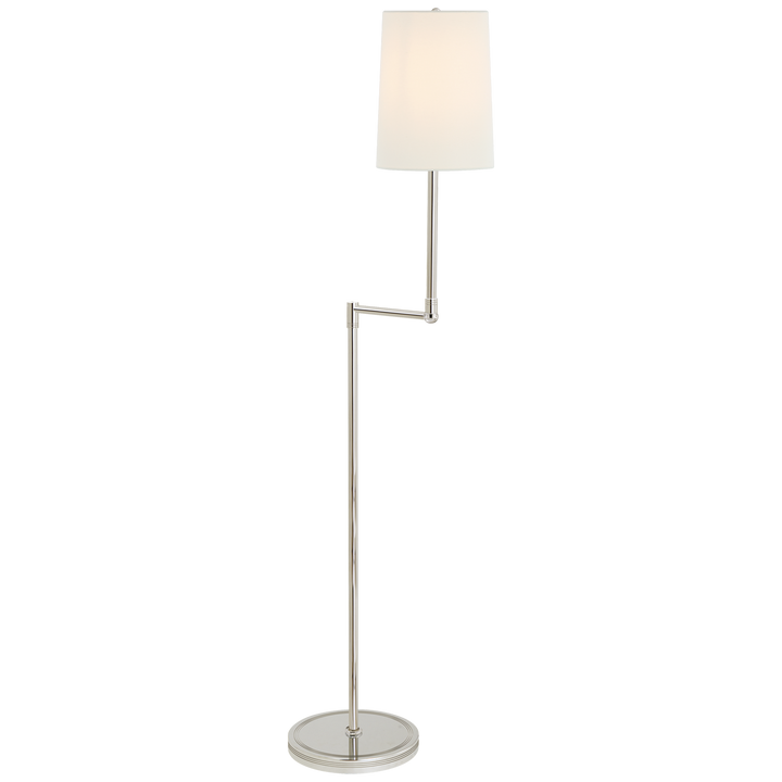 Ziziby Pivoting Floor Lamp-Visual Comfort-VISUAL-TOB 1012PN-L-Floor LampsPolished Nickel-1-France and Son