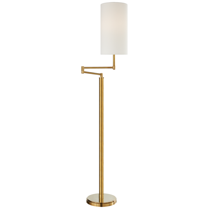 Anti Large Swing Arm Floor Lamp-Visual Comfort-VISUAL-TOB 1116HAB-L-Floor LampsHand-Rubbed Antique Brass-2-France and Son