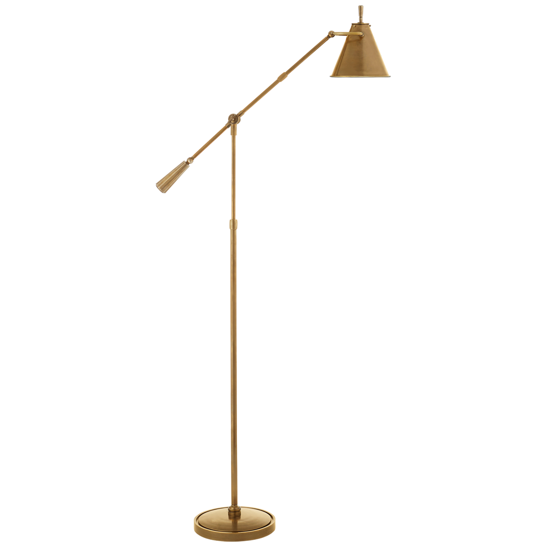 Gibson Floor Lamp-Visual Comfort-VISUAL-TOB 1536HAB-Floor LampsHand-Rubbed Antique Brass-2-France and Son