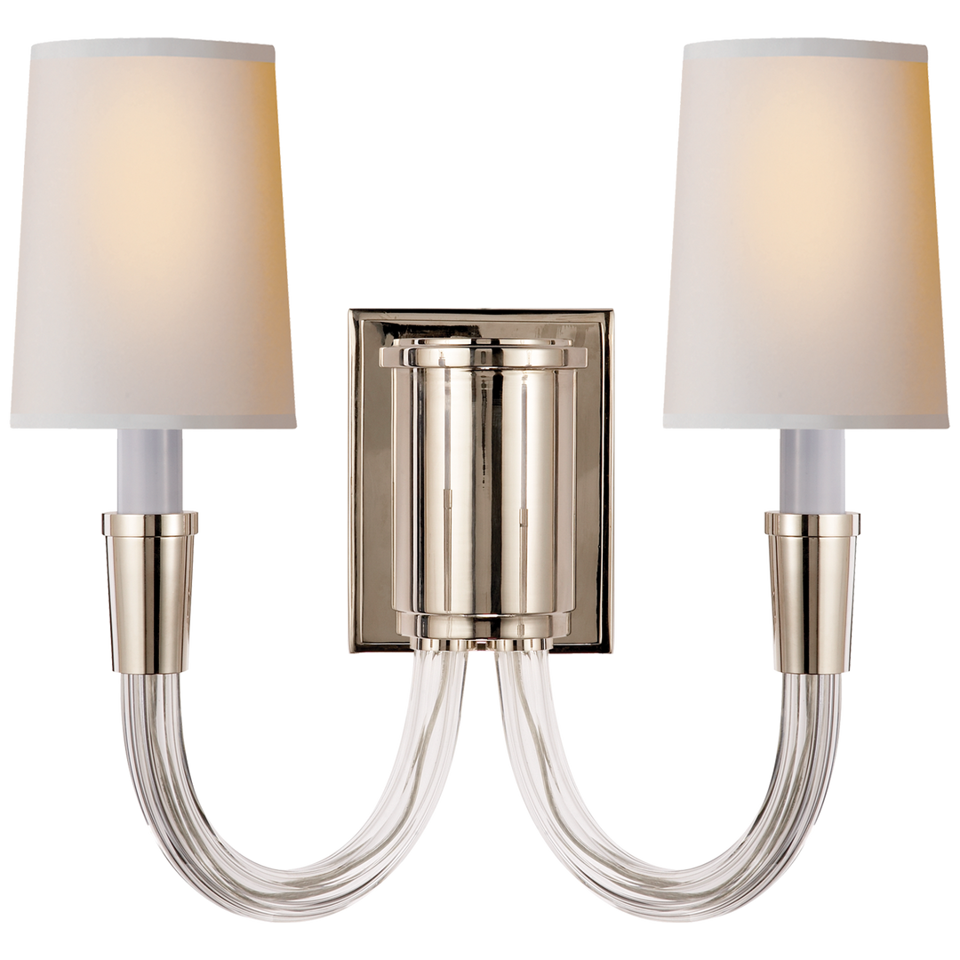 Vintage Sconce-Visual Comfort-VISUAL-TOB 2033PN-NP-Wall LightingDouble-Polished Nickel-5-France and Son