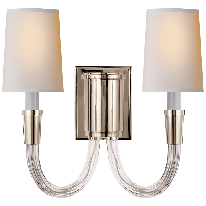 Vintage Sconce-Visual Comfort-VISUAL-TOB 2033PN-NP-Wall LightingDouble-Polished Nickel-5-France and Son