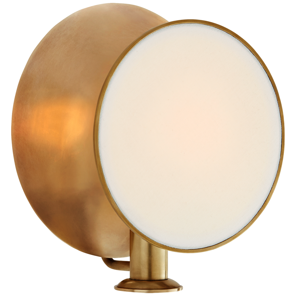 Osiria Single Reflector Sconce-Visual Comfort-VISUAL-TOB 2290HAB-L-Wall LightingHand-Rubbed Antique Brass-2-France and Son