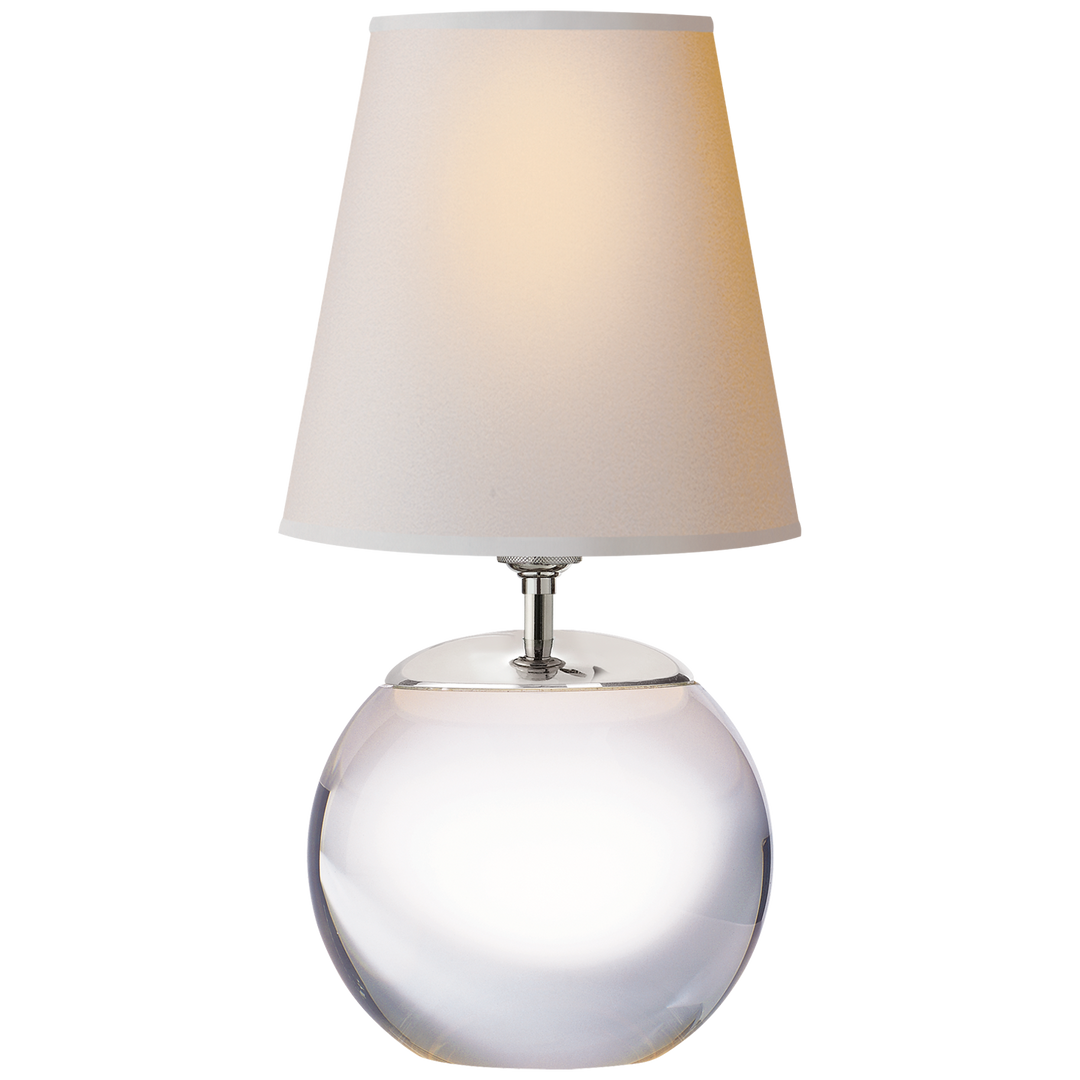 Tea Accent Lamp-Visual Comfort-VISUAL-TOB 3014CG-NP-Table LampsRound-Crystal-2-France and Son