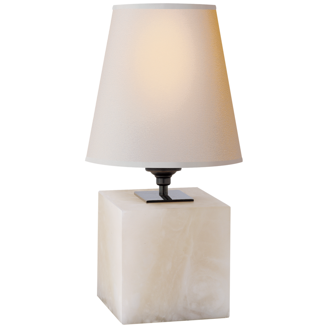 Tea Accent Lamp-Visual Comfort-VISUAL-TOB 3020ALB-NP-Table LampsCube-Alabaster-3-France and Son