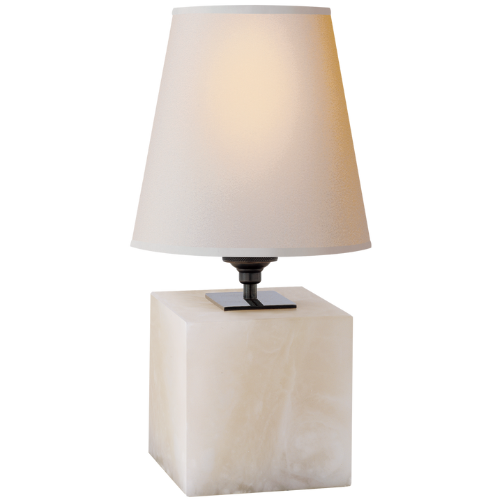 Tea Accent Lamp-Visual Comfort-VISUAL-TOB 3020ALB-NP-Table LampsCube-Alabaster-3-France and Son