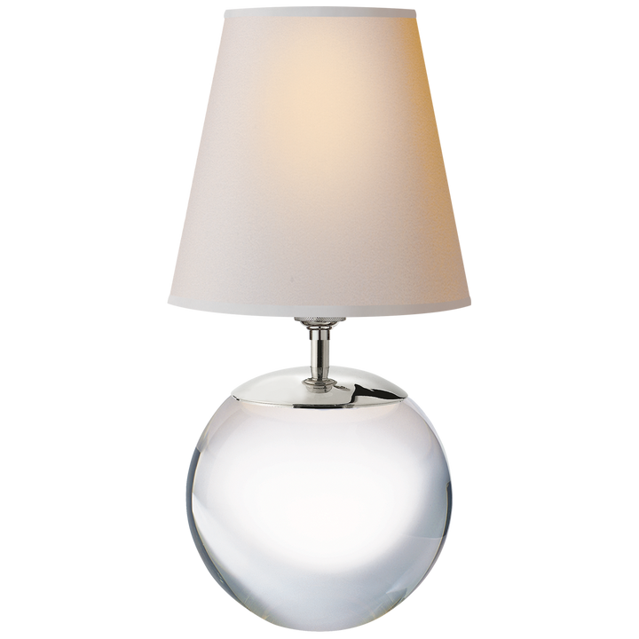 Tea Large Round Table Lamp-Visual Comfort-VISUAL-TOB 3023CG-NP-Table LampsCrystal-2-France and Son