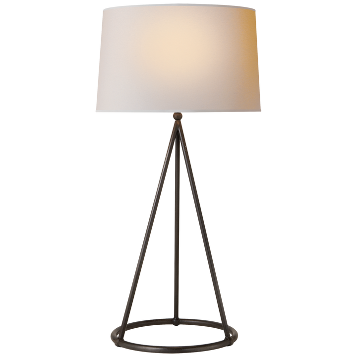 Nonnie Tapered Table Lamp-Visual Comfort-VISUAL-TOB 3026AI-NP-Table LampsAged Iron-1-France and Son