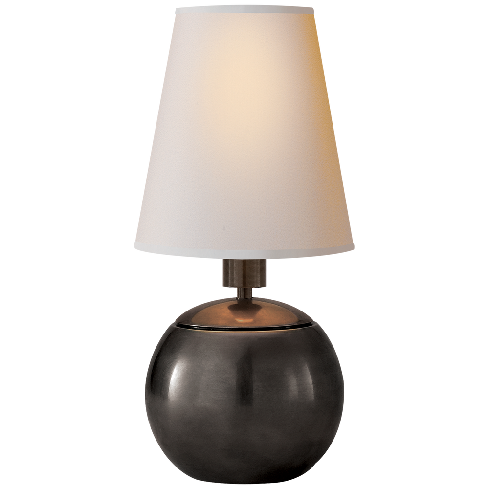 Tiny Tress Round Accent Lamp-Visual Comfort-VISUAL-TOB 3051BZ-NP-Table LampsBronze-2-France and Son