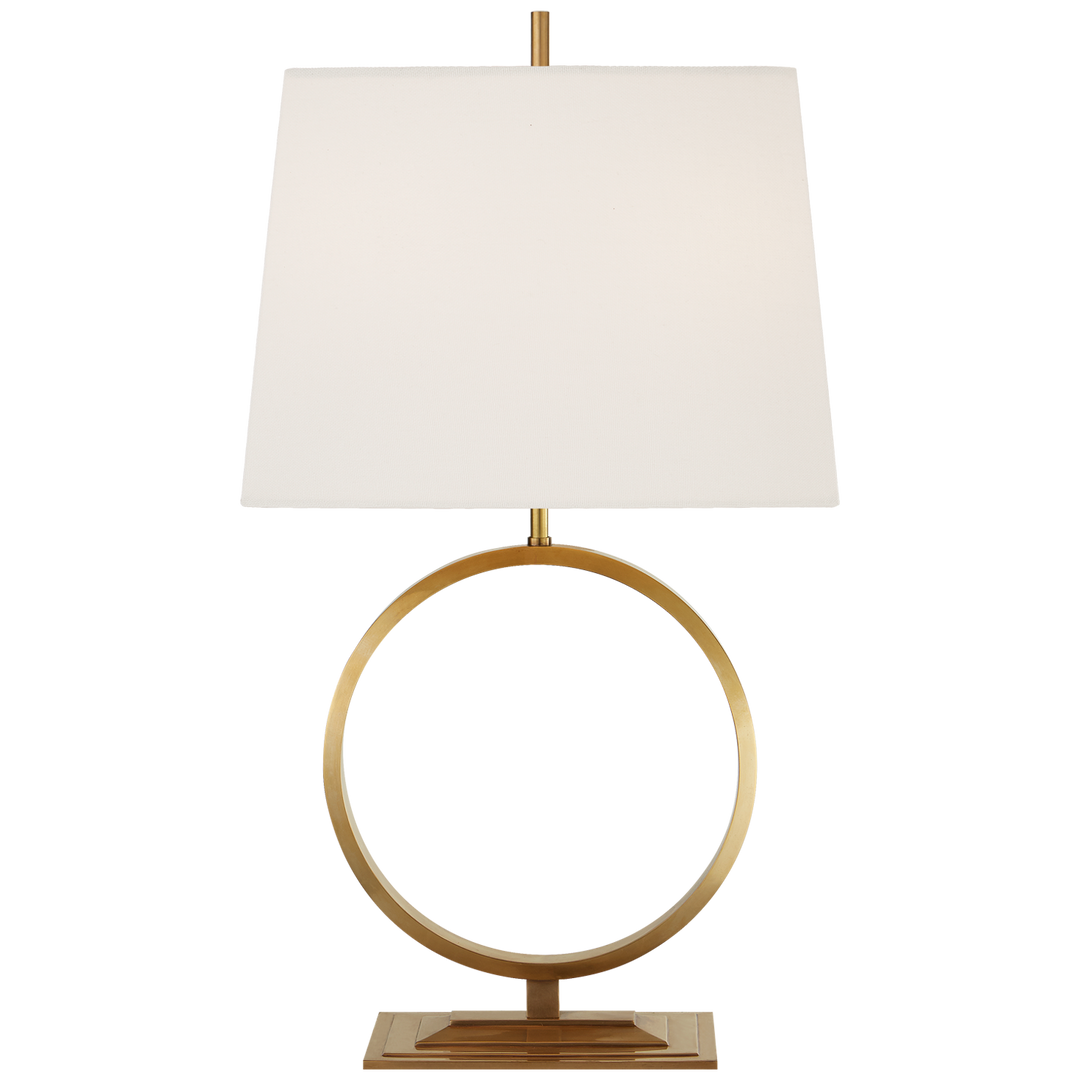 Sawyer Medium Table Lamp-Visual Comfort-VISUAL-TOB 3630HAB-L-Table LampsHand-Rubbed Antique Brass-3-France and Son