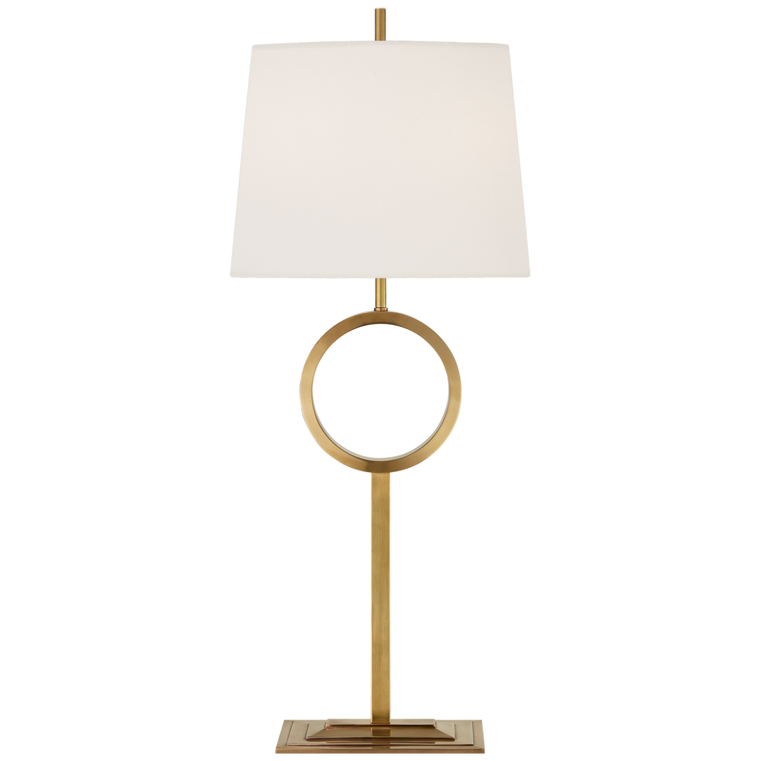 Sawyer Medium Buffet Lamp-Visual Comfort-VISUAL-TOB 3631HAB-L-Table LampsHand-Rubbed Antique Brass-3-France and Son