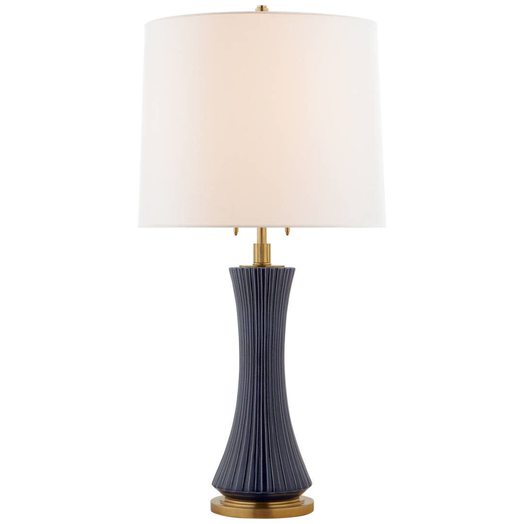 Eleanor Large Table Lamp-Visual Comfort-VISUAL-TOB 3655DM-L-Table LampsDenim Porcelain-1-France and Son