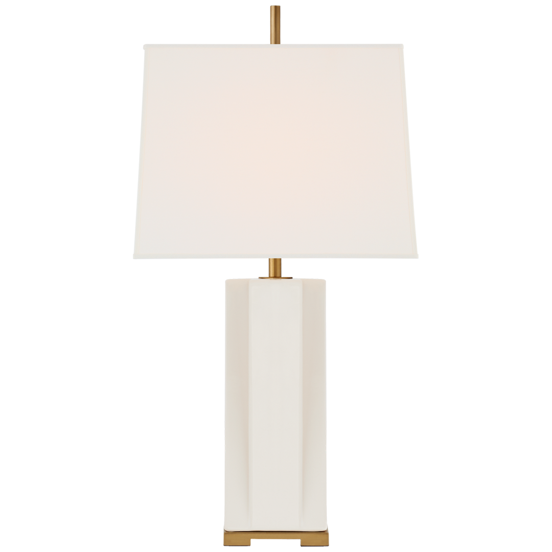 Nelly Medium Table Lamp-Visual Comfort-VISUAL-TOB 3681IVO-L-Table LampsIvory-1-France and Son