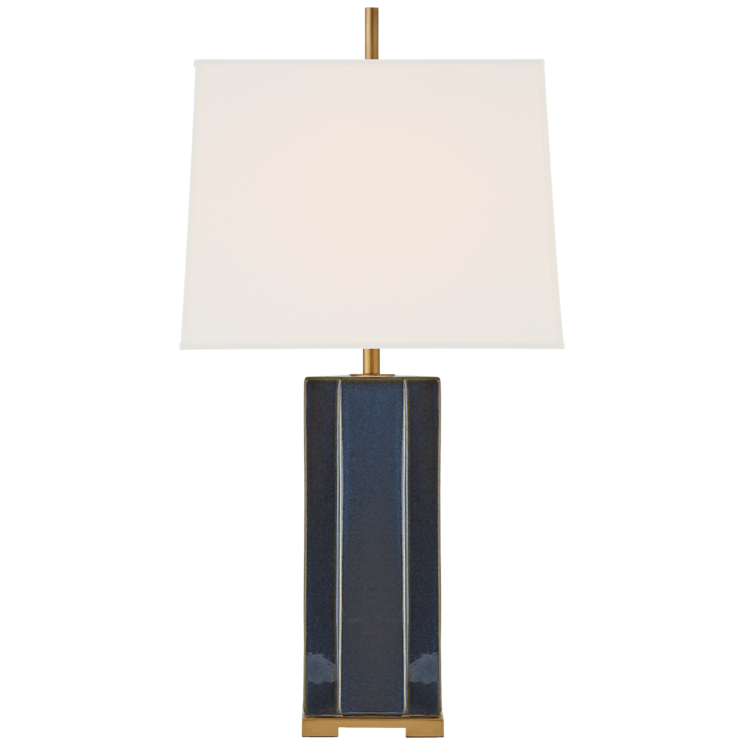 Nelly Medium Table Lamp-Visual Comfort-VISUAL-TOB 3681MBB-L-Table LampsMixed Blue Brown-2-France and Son