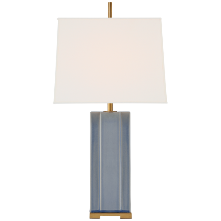 Nelly Medium Table Lamp-Visual Comfort-VISUAL-TOB 3681PBC-L-Table LampsPolar Blue Crackle-3-France and Son