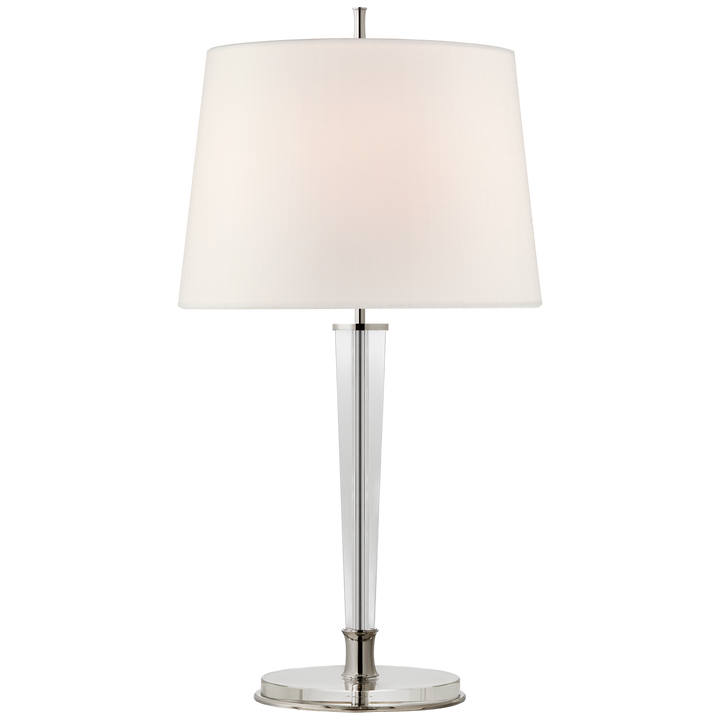 Laura Large Table Lamp-Visual Comfort-VISUAL-TOB 3942PN-L-Table LampsPolished Nickel and Crystal-3-France and Son