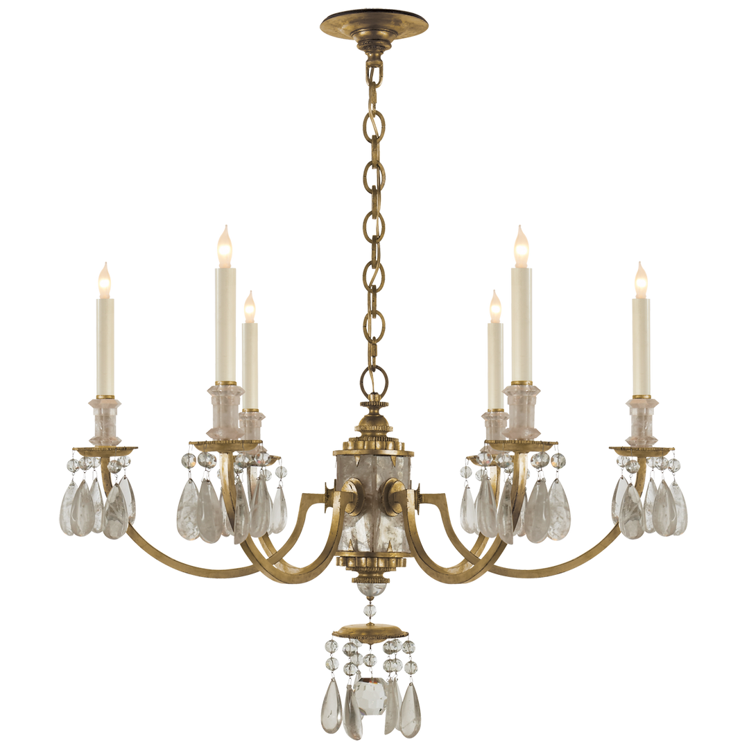 Elle Chandelier-Visual Comfort-VISUAL-TOB 5036GI-ChandeliersGilded Iron-3-France and Son