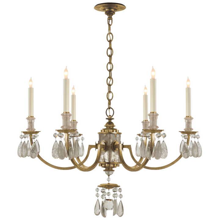 Elle Chandelier-Visual Comfort-VISUAL-TOB 5036GI-ChandeliersGilded Iron-3-France and Son