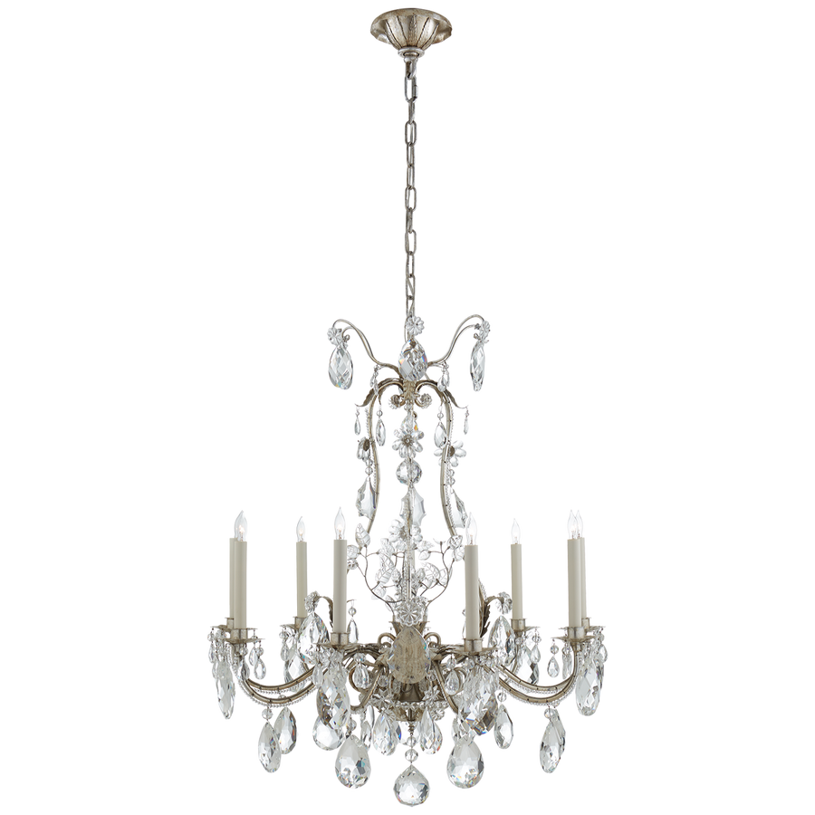Youmie Chandelier-Visual Comfort-VISUAL-TOB 5470BSL-ChandeliersBurnished Silver Leaf-1-France and Son
