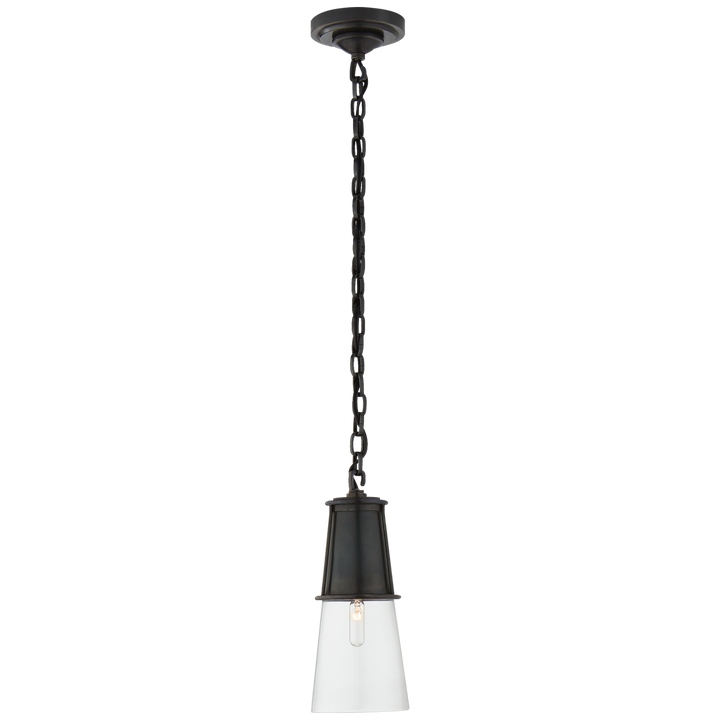 Rudyard Pendant-Visual Comfort-VISUAL-TOB 5751BZ-CG-PendantsSmall-Bronze-Clear Glass-1-France and Son